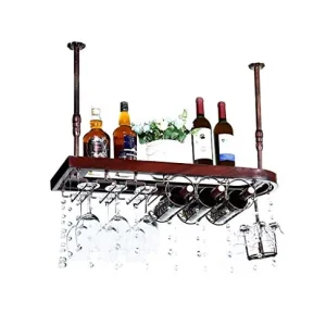WLABCD Cremagliera per Vino Home Red Holder Ristorante S, Europeo Legno Massello Di Vino Legno Di Vino Capovolto Sottosopr...