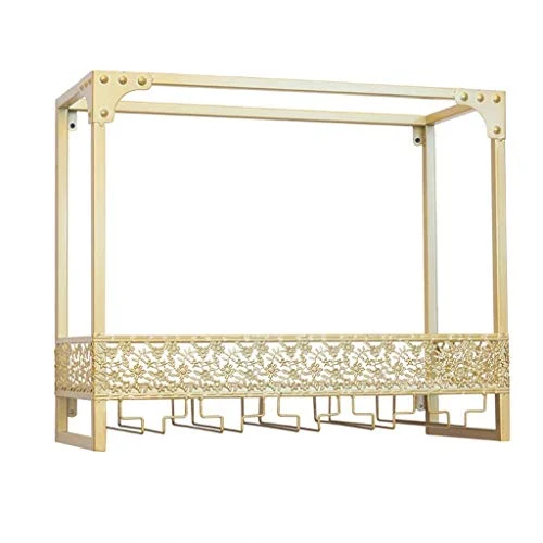 WLABCD Portabaglia Home Red Holder Restaurant Vino Glass Glack Scaffale Capovolto Bar Bar Barra Vino Glass Glack Gancio Ap...