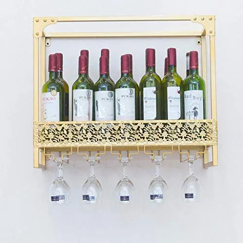 WLABCD Portabaglia Home Red Holder Restaurant Vino Glass Glack Scaffale Capovolto Bar Bar Barra Vino Glass Glack Gancio Ap...