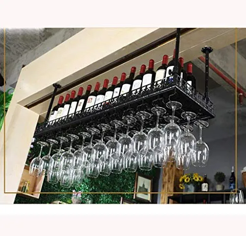 WLABCD Portabampa Del Vino Home Red Holder Ristorante S, Portabicchieri Di Vino Appeso Banchina per Vino Portabicchieri Te...
