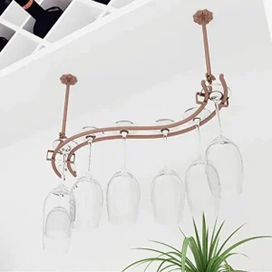 WLABCD Portabocchia per Vino Home Red Holder Bar S, Portabicchiere. Calice. Tazze. Supporto Tazza Sospeso. Supporto Testa...