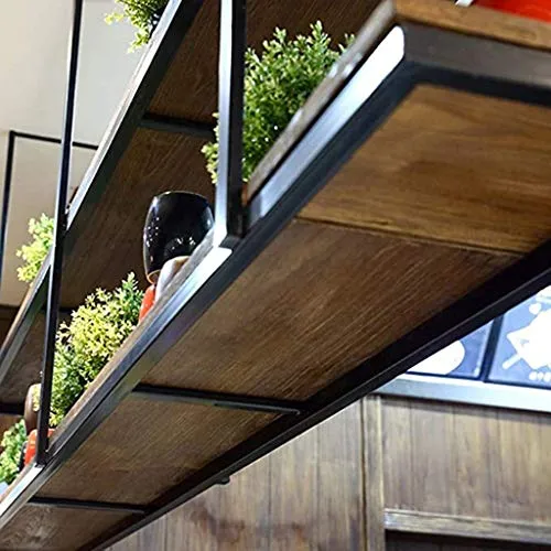 WLABCD Scaffale per Vino, Bar, Ristorante, Portabicchieri Di Vino, Casa 2 Tiers Appeso Soffitto Del Soffitto Bottiglia Del...