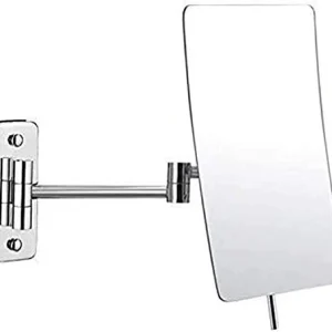 WQERLC Specchio da Parete, Specchio da Bagno Specchi da Barba Specchi da Trucco Montati Parete Ingrandimento 3X Girevole 3...