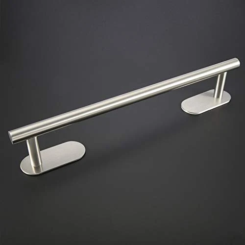 Portasciugamani Acciaio Inox Portasciugamani Rettangolare Portasciugamani Autoadesivo Barra Singola Supporto per Mensola p...