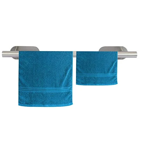 Portasciugamani Acciaio Inox Portasciugamani Rettangolare Portasciugamani Autoadesivo Barra Singola Supporto per Mensola p...