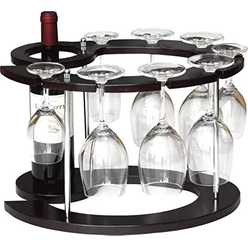 ZYLZL Portabottiglie, Bar, Ristorante, Appeso, Portabicchieri, Portabottiglie Industriale - Scaffale per Vino Design Rusti...
