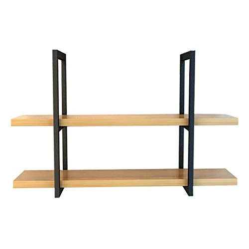 ZYLZL Portabottiglie, Bar, Ristorante, Sospensione, Portabicchieri da Vino, Scaffale Portaoggetti Legno Massello Metallo F...