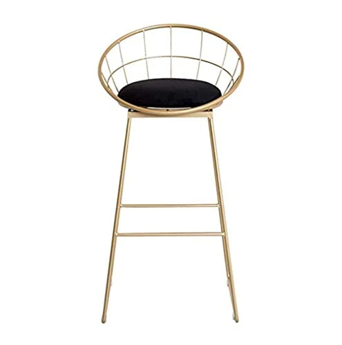 ZYLZL Sedia da Bar, Caffetteria, Ristorante, Sgabello da Bar, 25 ', 29' Metallo, Sgabello da Cucina con Sedile Velluto per...
