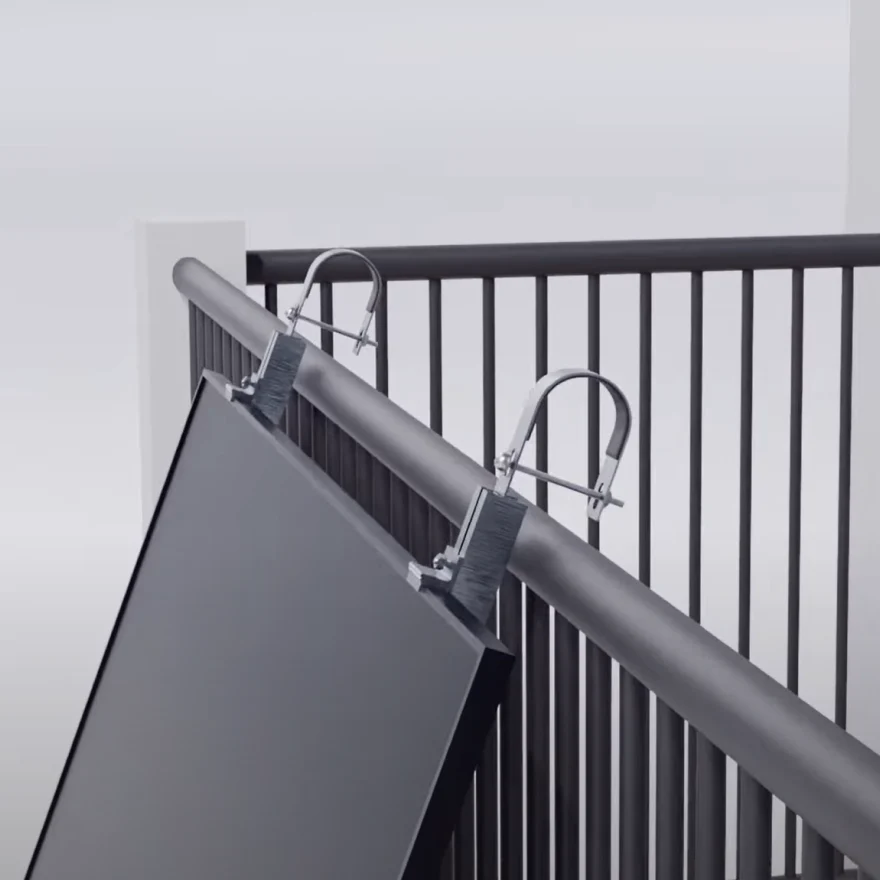 Fissaggio per balcone (con angolo regolabile)