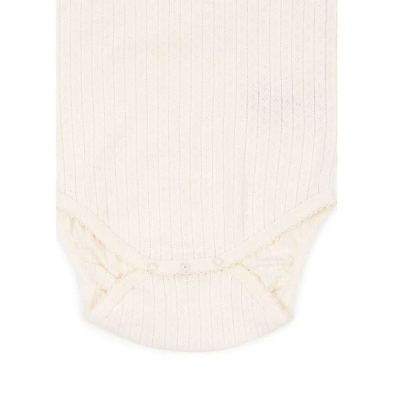 Bottone Pressione Incastro Konges Sløjd Minnie Body - GOTS - Bianco Antico