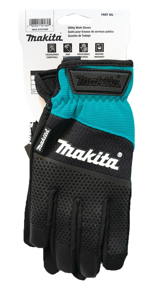 Bottone Pressione Leva Guanti MAKITA da lavoro polsino aperto TAGLIA L - P-84660