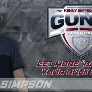 Bottone Pressione per Tessuti Spessi Coach Simpson`s Gun T RPO Offense - Get more bang your BUCK SWEEP