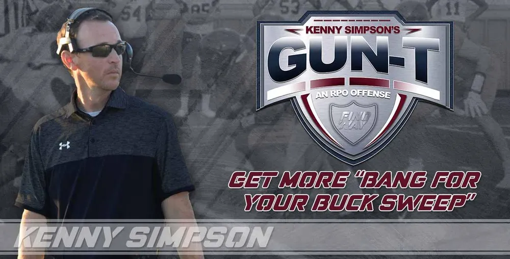 Bottone Pressione per Tessuti Spessi Coach Simpson`s Gun T RPO Offense - Get more bang your BUCK SWEEP