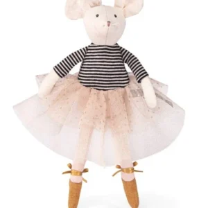 Bottone Pressione Regolabile Bambola topolina ballerina Suzie, La petite ècole de danse - Moulin Roty