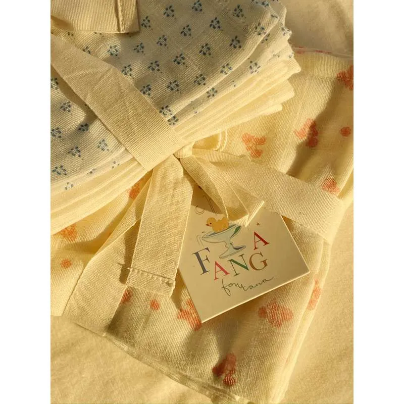 Certificato CE Fanga Fontana Bellini Muslin Stofbleer - 3-pak - GOTS - Punto Blu