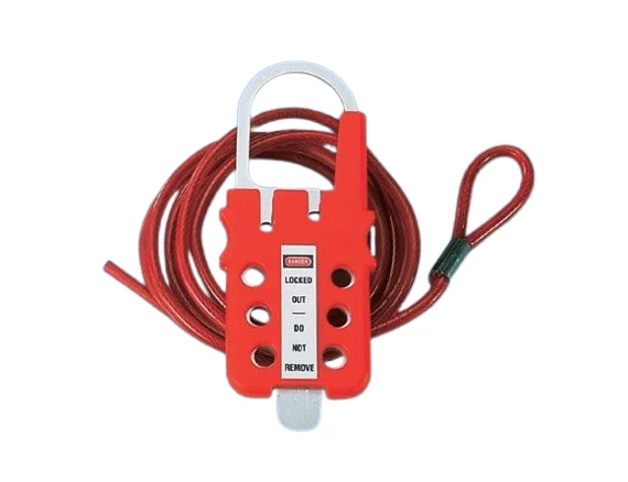 Galvanized Di acciaio Lockout Hasp Red PSL-MLDT