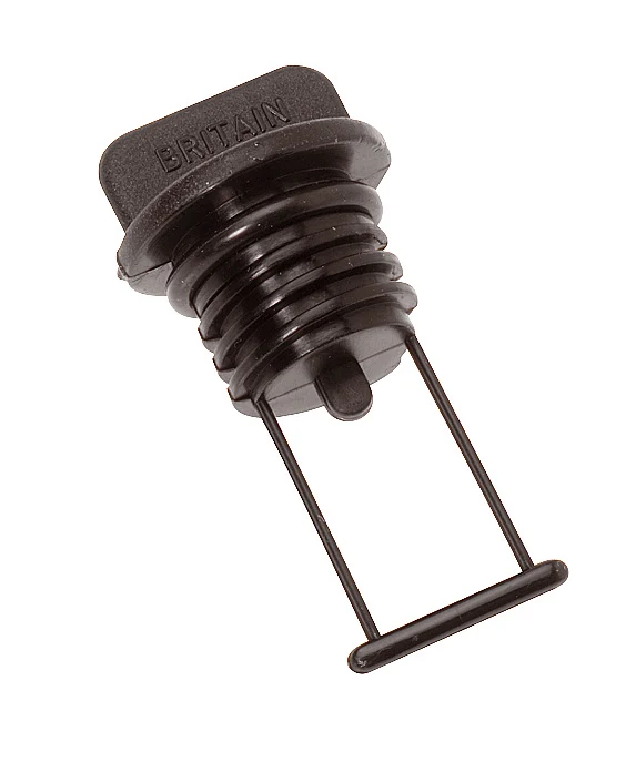 Inossidabile Barton Transom Drain Bung only Screw Type nero puro