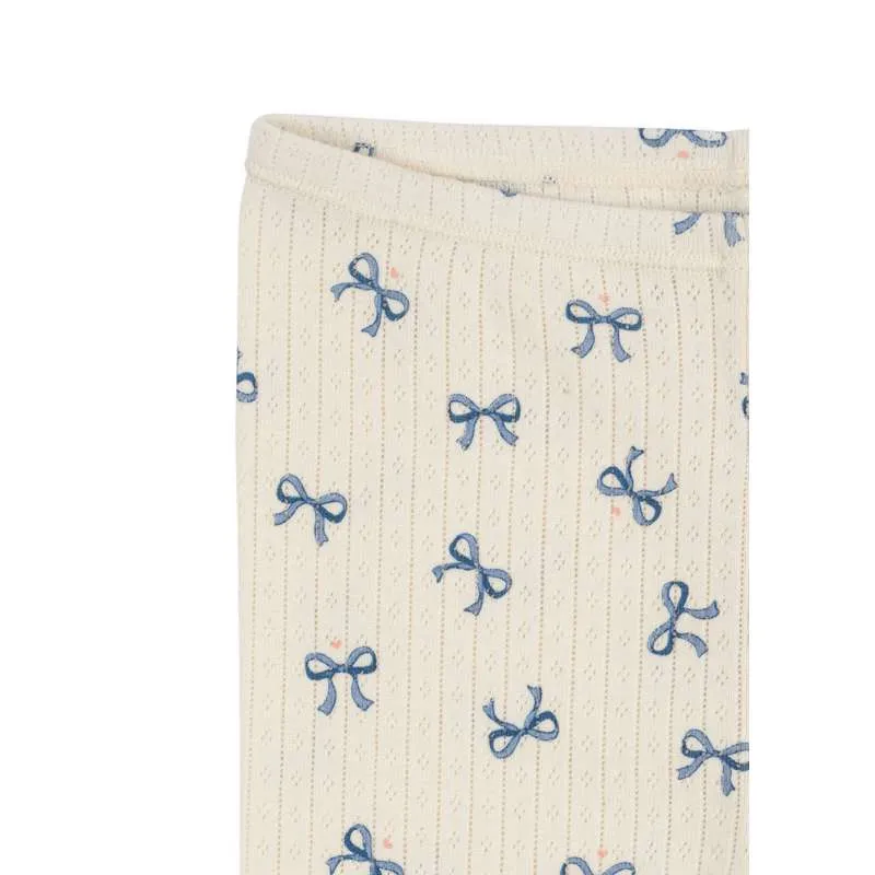 Konges Sløjd Minnie Pantaloni - GOTS - Bow/Blu Carico di Rottura 50kg