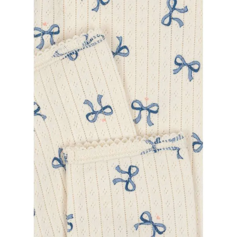 Konges Sløjd Minnie Pantaloni - GOTS - Bow/Blu Carico di Rottura 50kg