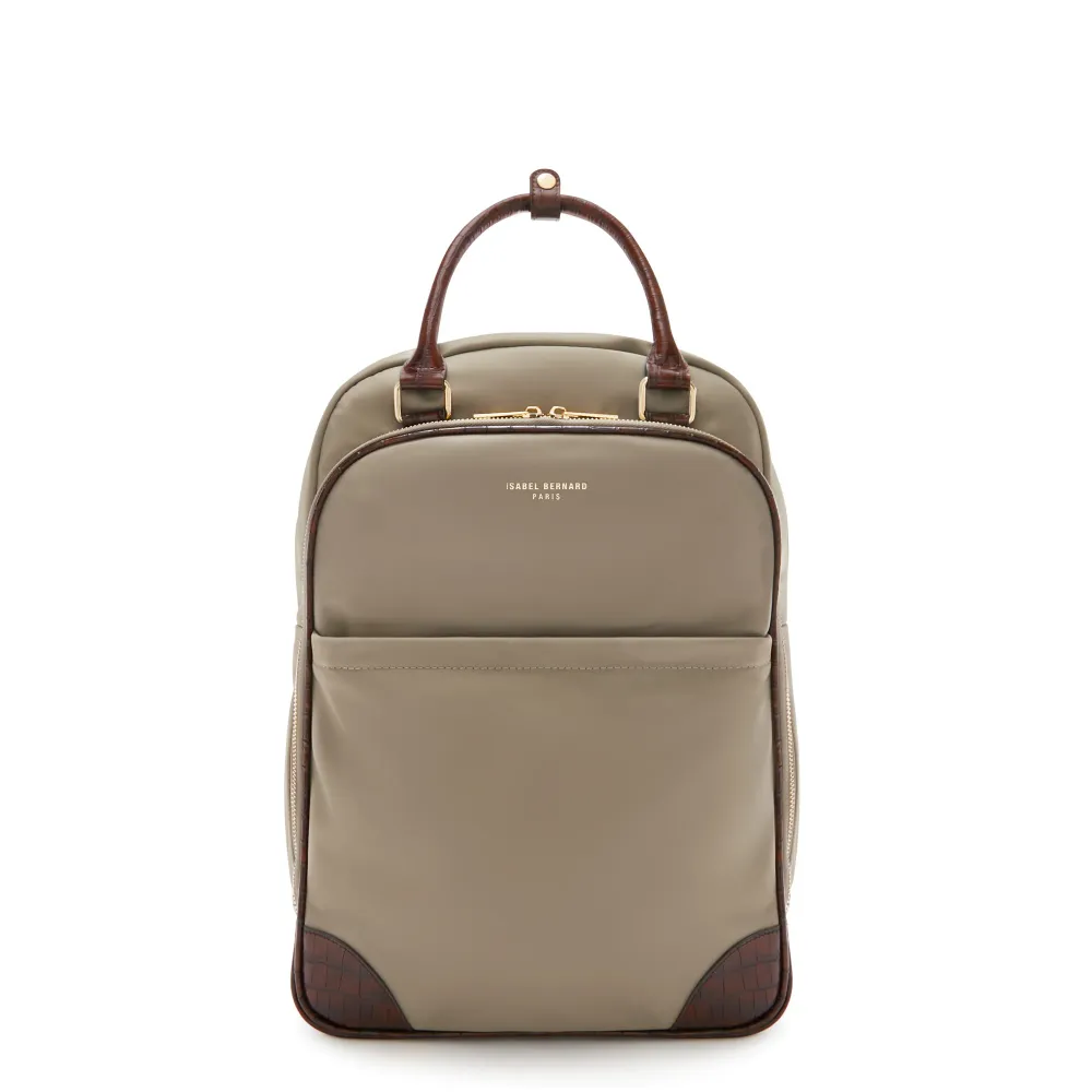Du Louvre Cher zaino taupe Ottone Nichelato