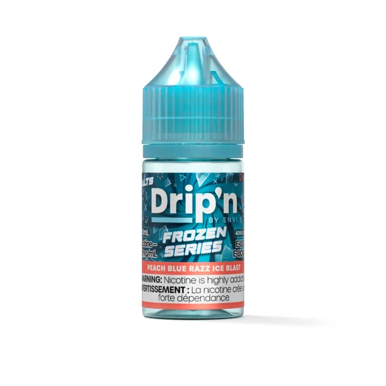 Envi Drip'n Frozen E-Liquid - Peach Blue Razz Ice Blast - Con Garanzia