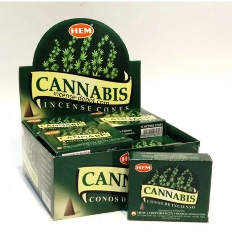 Gancio Girevole 360° HEM - Cannabis Incense Cones (10 Cones)