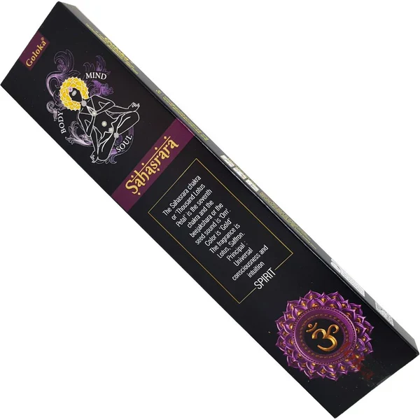 Gancio Occhiello Goloka Chakra - Sahasrara (Spirit) Incense Sticks 15g