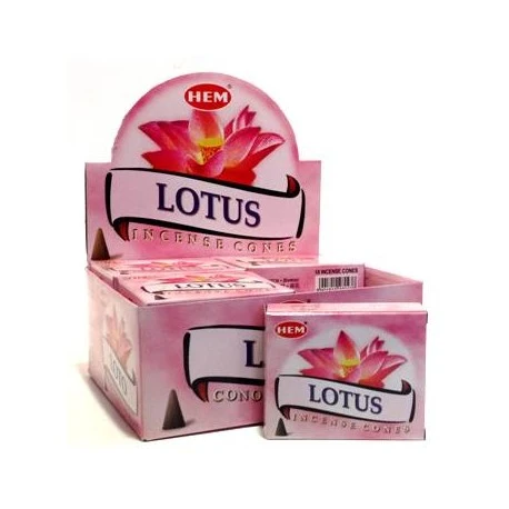 Gancio Regolabile Altezza HEM - Lotus Incense Cones (10 Cones)