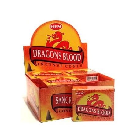 Gancio Sgancio Rapido HEM - Dragons Blood Incense Cones (10 Cones)