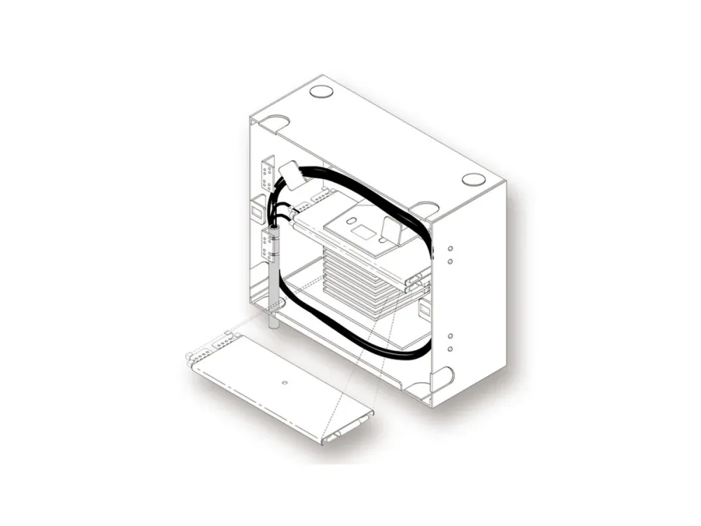 Gancio di Sicurezza Wall-Mountable Hardware Splice Center WSC-001