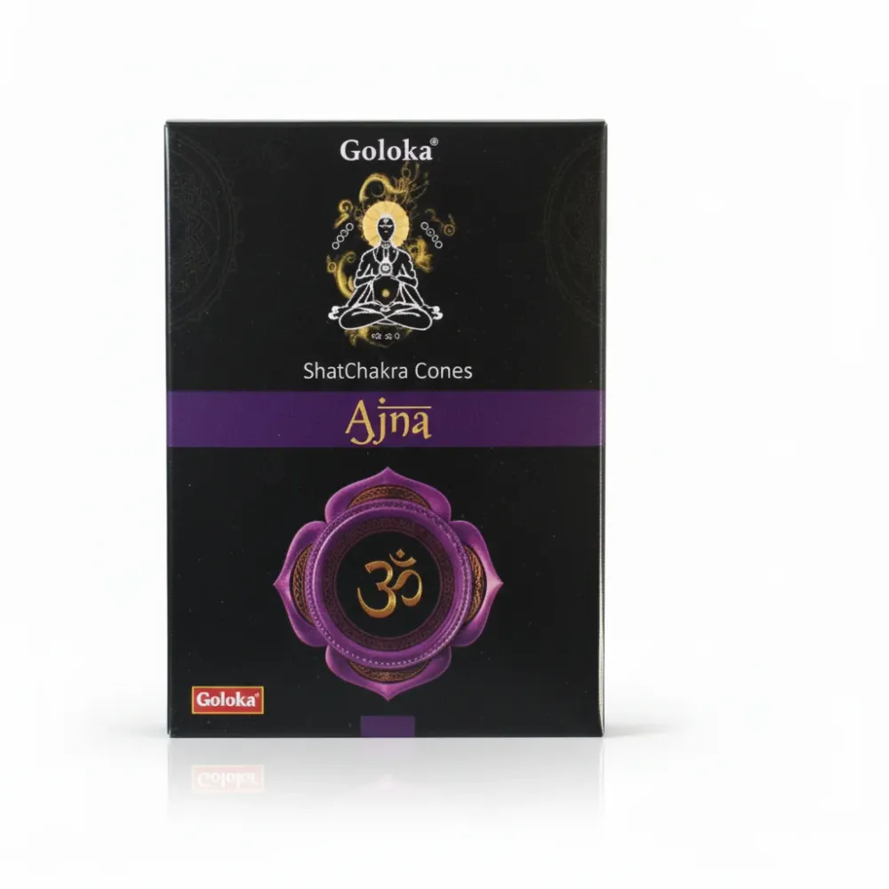 Goloka Chakra - Ajna (Insight) Incense 10 Cones Set da 5 Pezzi