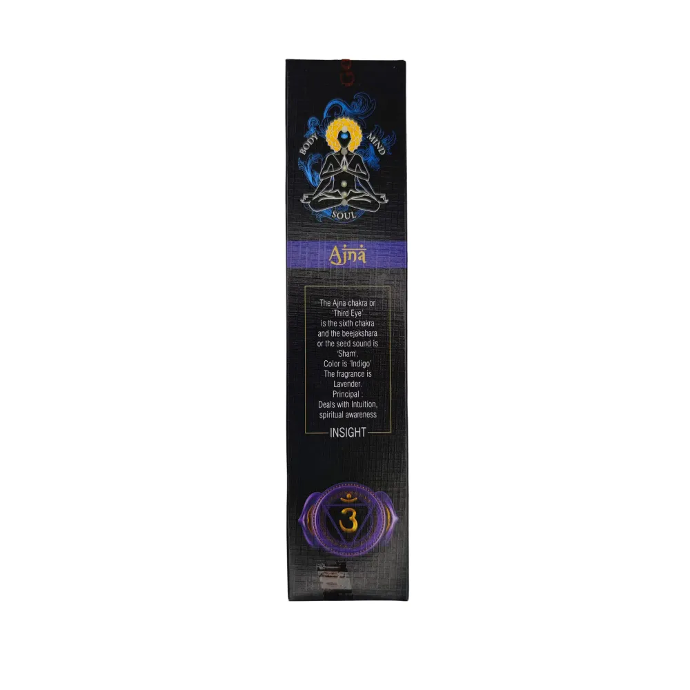 Goloka Chakra - Ajna (Insight) Incense Sticks 15g per Attrezzature da Cantiere