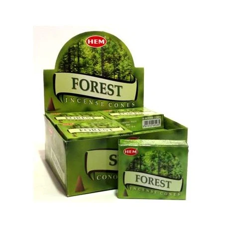 HEM - Forest Incense Cones (10 Cones) con Anello Snodato