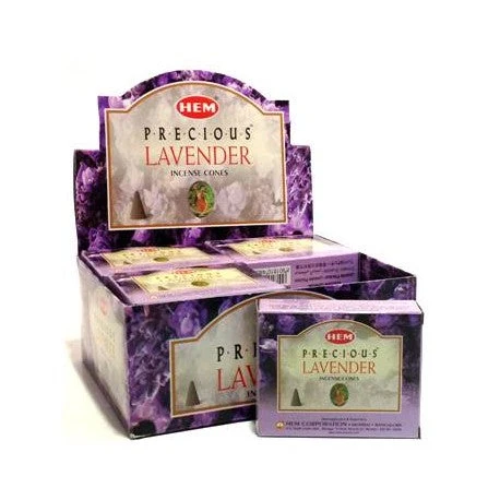 HEM - Precious Lavender Incense Cones (10 Cones) Facile Installazione