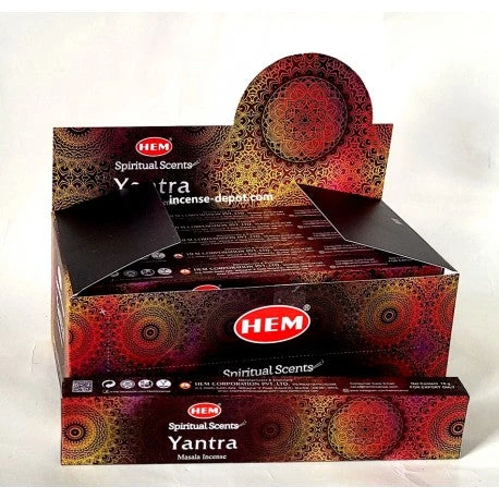 HEM Spiritual Scents – Yantra Selezionato Hand-Rolled Masala Incense (15g) Set da 5 Pezzi