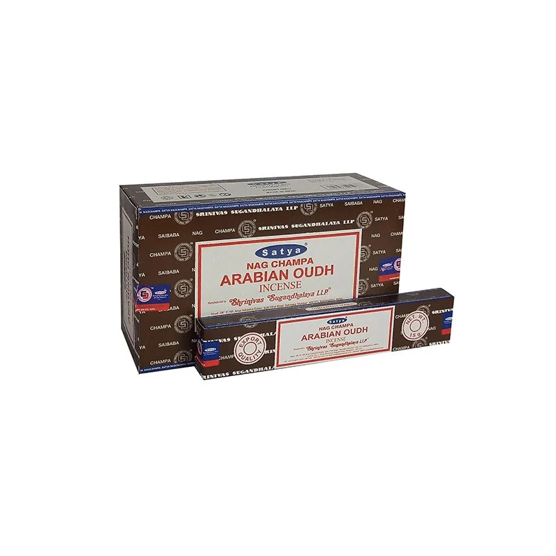 Satya Nag Champa - Arabian Oudh Incense Sticks 15g Zincato Caldo