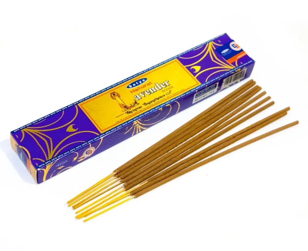 Satya Non trattato - Lavender Incense Sticks 15g Set da 5 Pezzi