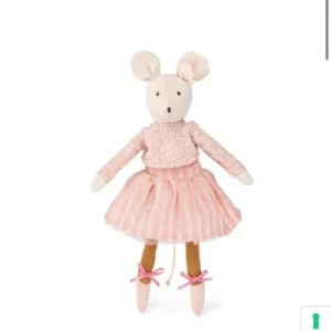 Bottone Pressione per Tessuti Spessi Bambola topolina Anna, La petite ècole de danse - Moulin Roty
