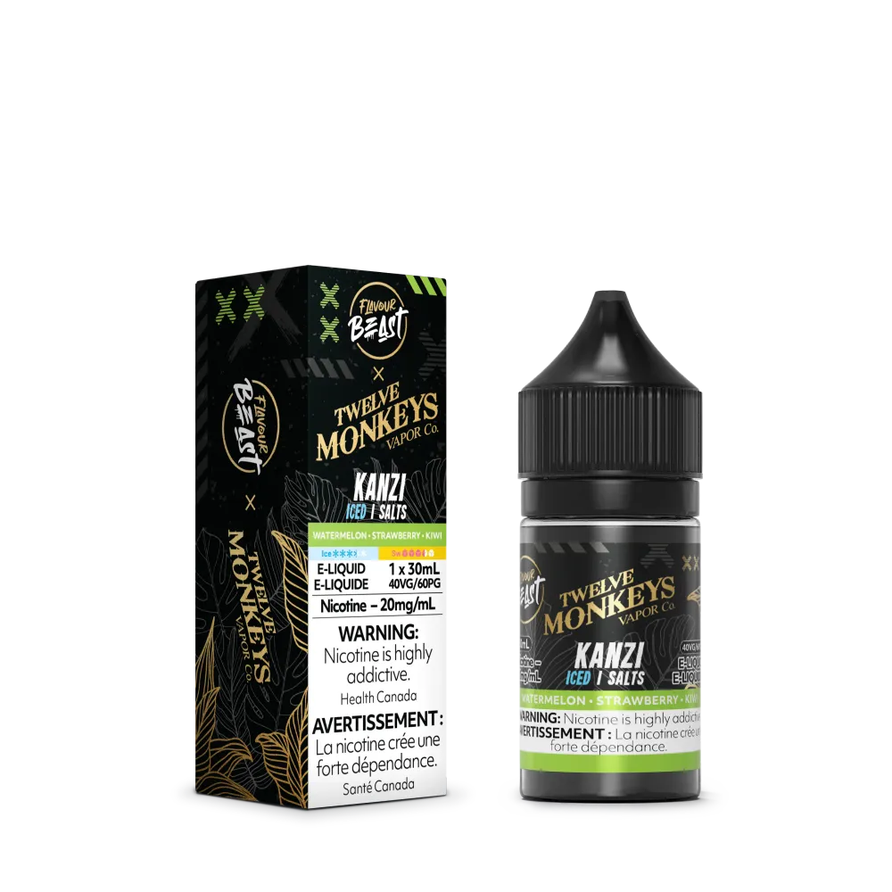 Bottone Pressione per Tessuti Spessi Flavour Beast x Twelve Monkeys E-Liquid - Kanzi Iced