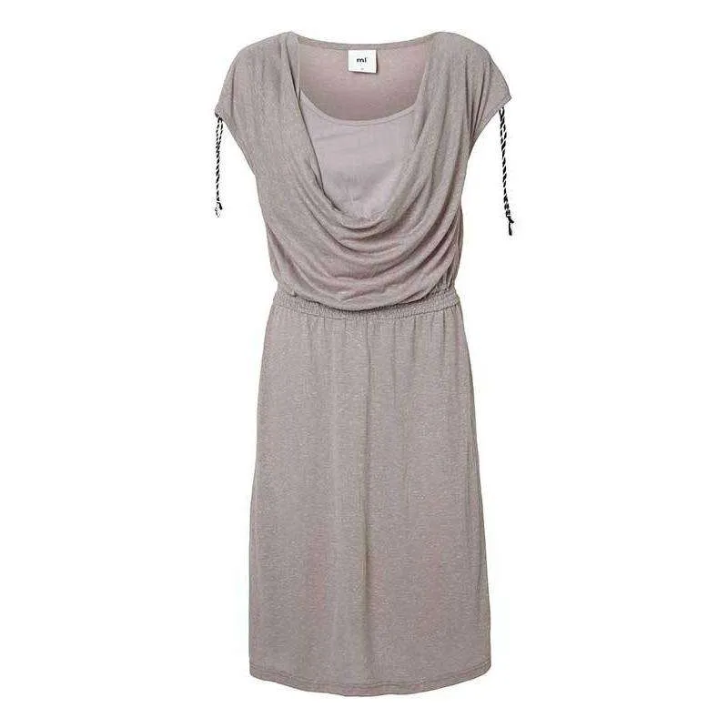 Bottone Pressione per Tessuti Spessi Mamalicious Twisty Jersey Ventekjole - Grey Melange