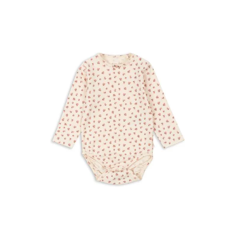 Konges Sløjd Body maniche lunghe base - GOTS - Bloomie per Imbracature e Cinture