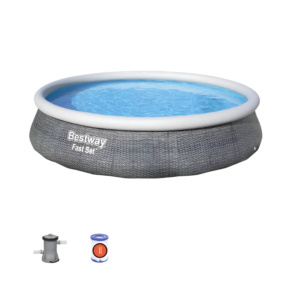 Piscina Insuflável Redonda Bestway Rapido Set Ø396x84cm