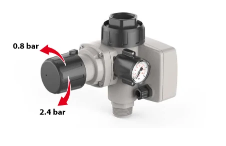 Presflo Vario electronic variable pressure regulator pressure gauge Caldo on Sale
