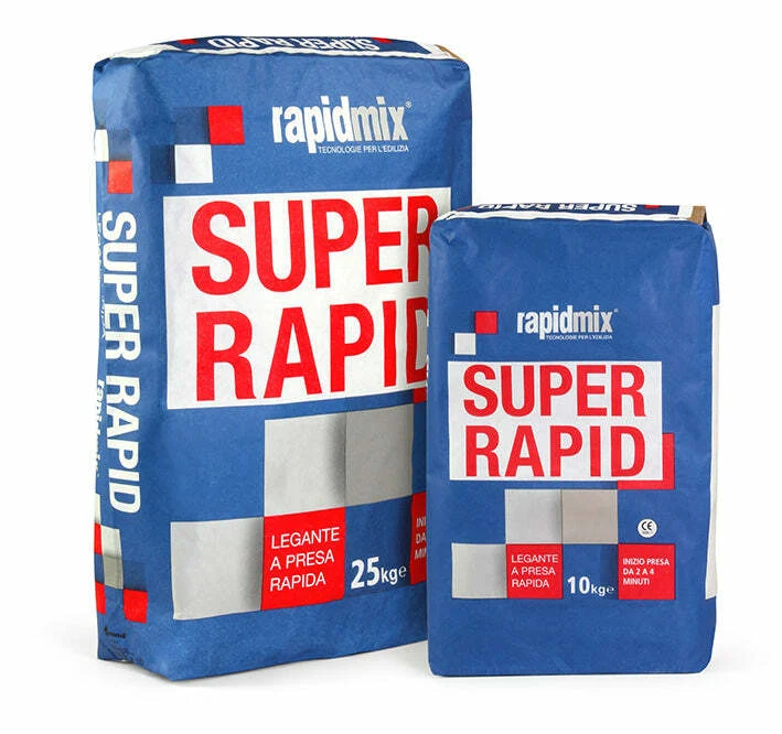 Rapidmix cemento Super Rapido sacco da KG. 25 Installazione Pressione