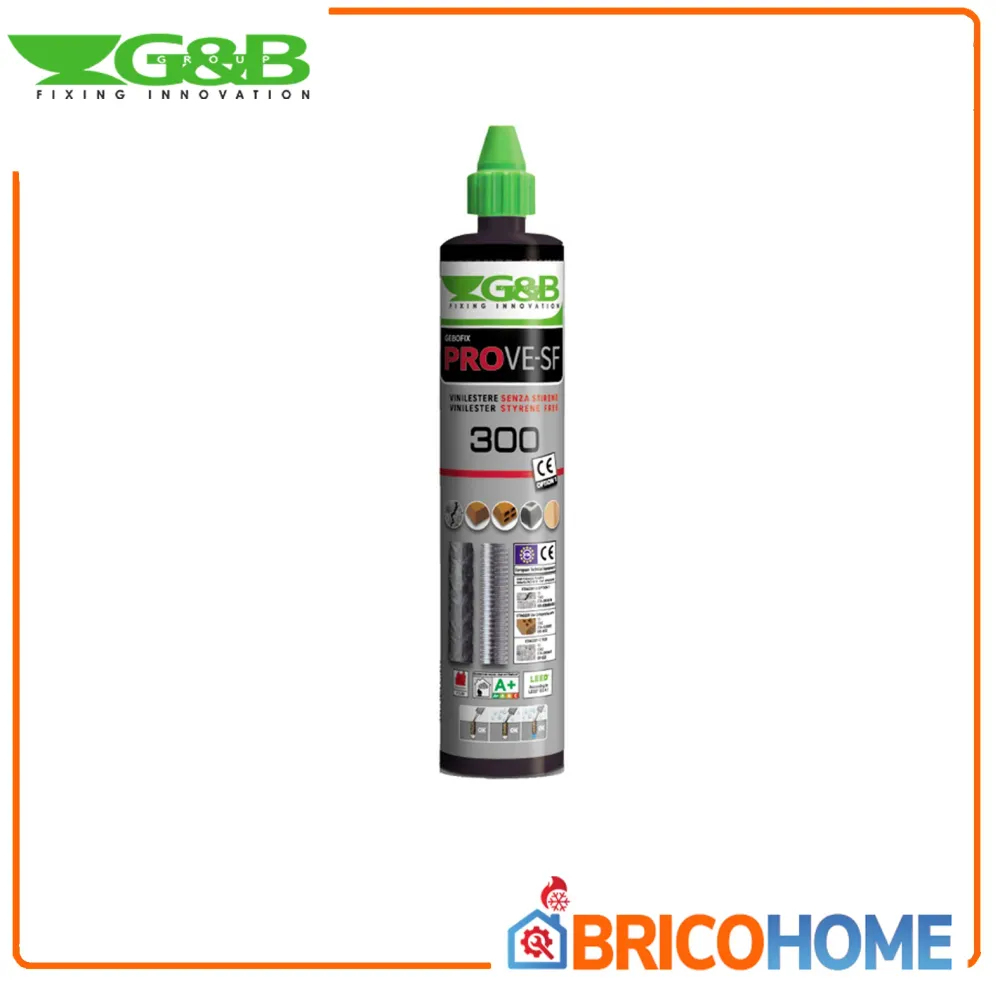 Gebofix PRO VE-SF CE1 Vinylester-based chemical anchor without styrene - 300ml Supply