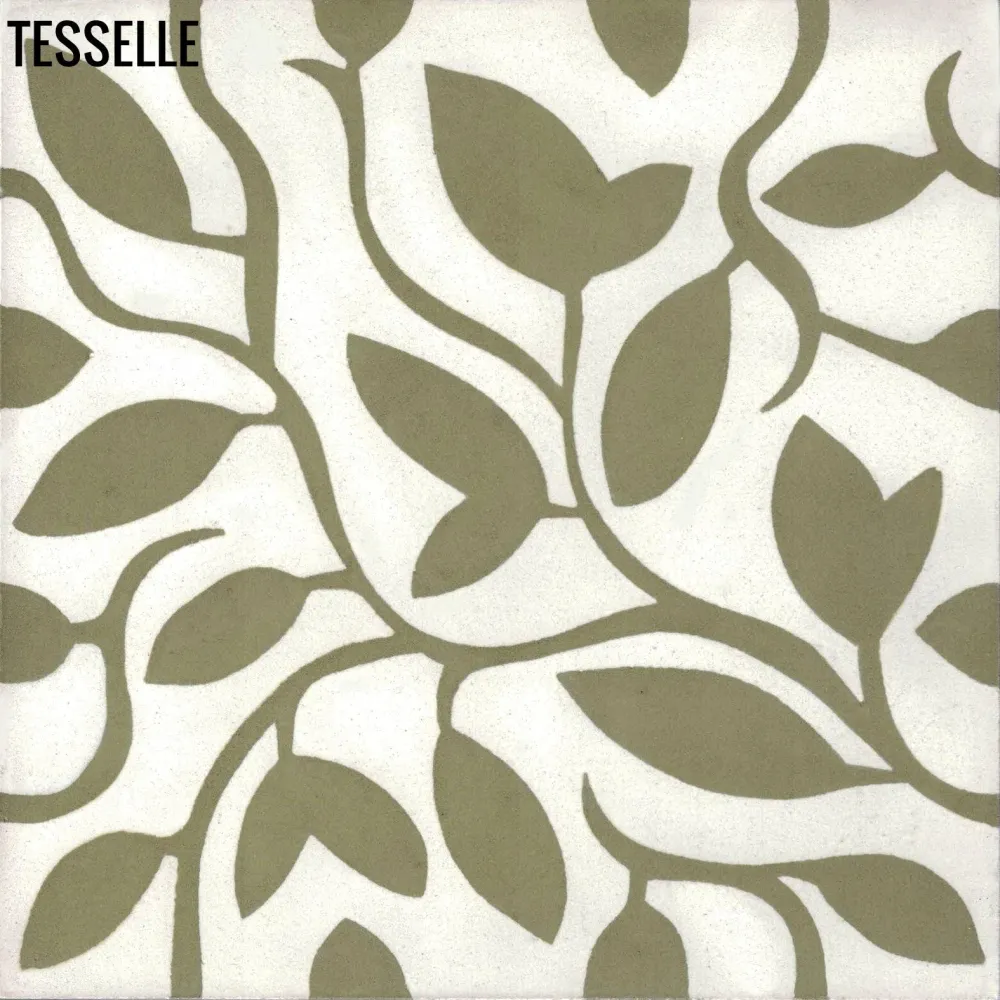 Ottimo Vine Verdant 8" Square Cement Tile