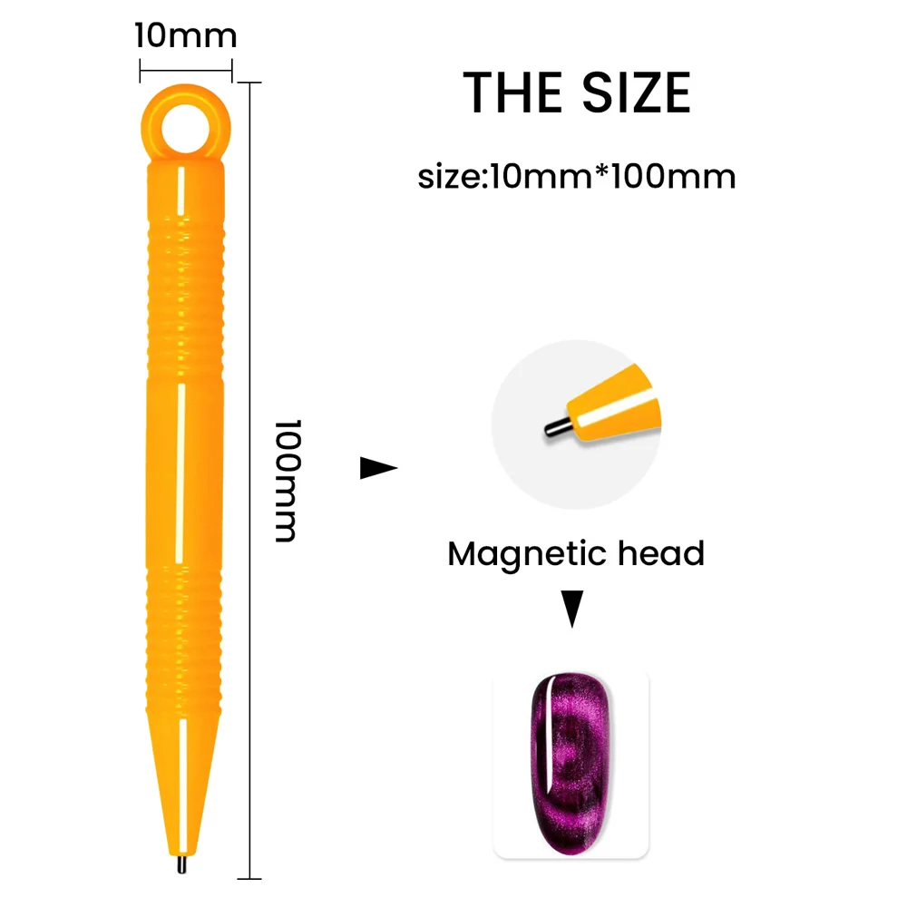 Gancio L Double-Ended Cat Eye Magnet Pen - Gemello Magnetic Wand Tool 10cm