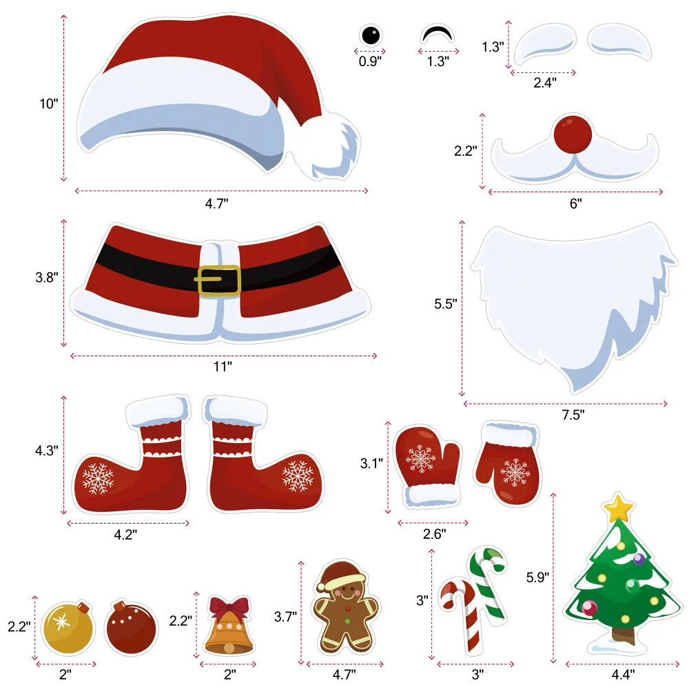 Gancio per Sollevamento Santa Claus Christmas Fridge Magnets