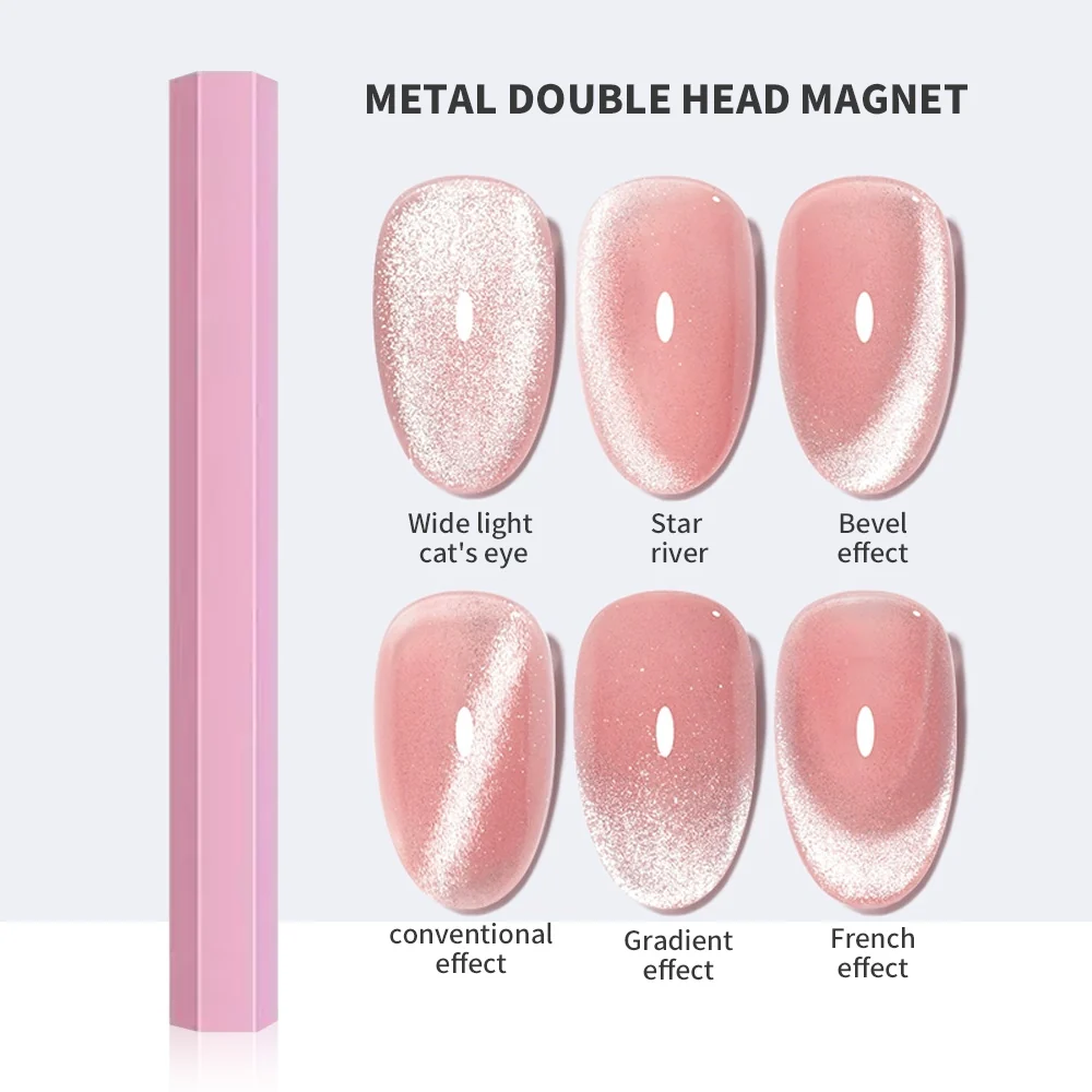 Metallo Double-Head Magnetic Nail Pen Set da 5 Pezzi