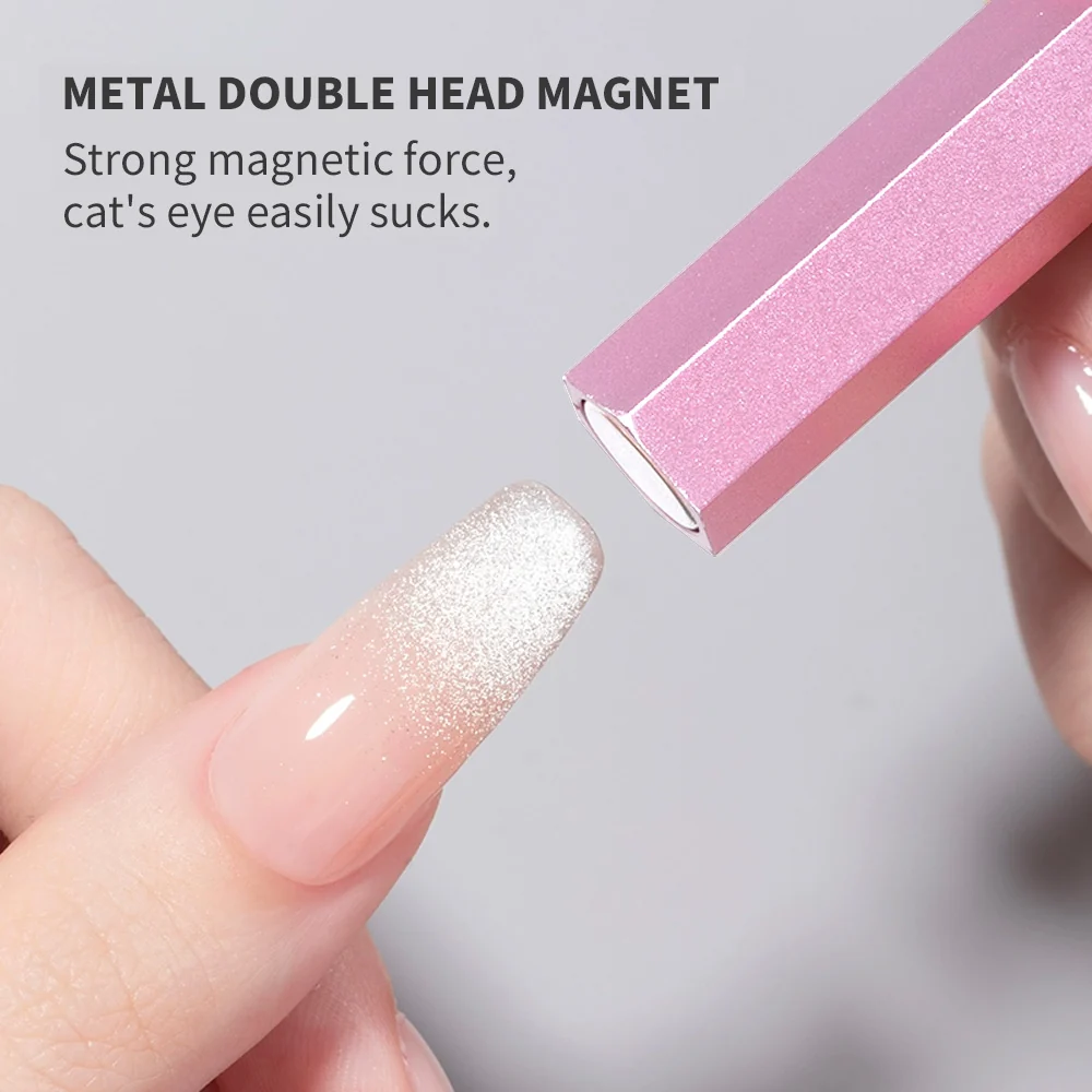 Metallo Double-Head Magnetic Nail Pen Set da 5 Pezzi
